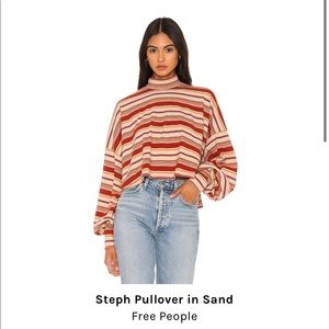 Steph Pullover In Sand Free People Top